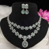 American Diamond Necklace - GREEN