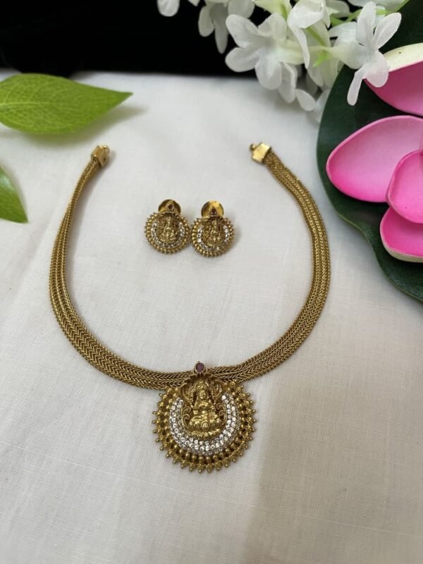 Antique Lakshmi attigai with studs