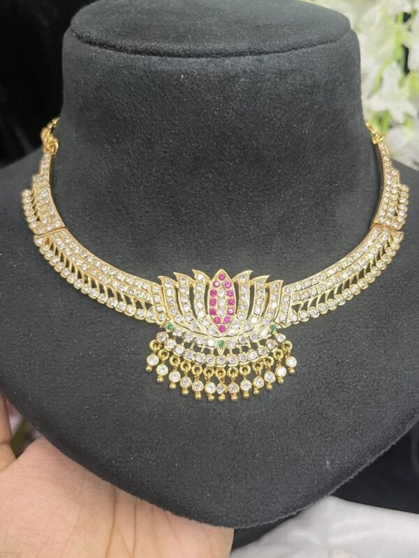 Gold like Lotus necklace - MIXED