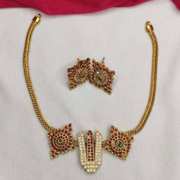 Namo Narayana Necklace with earrings