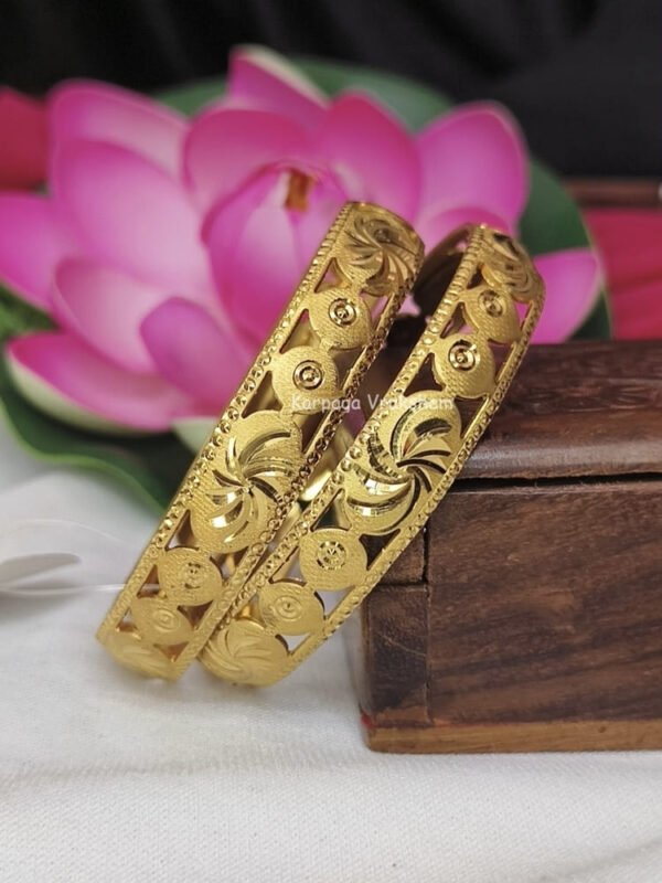 Gold like Kada bangles
