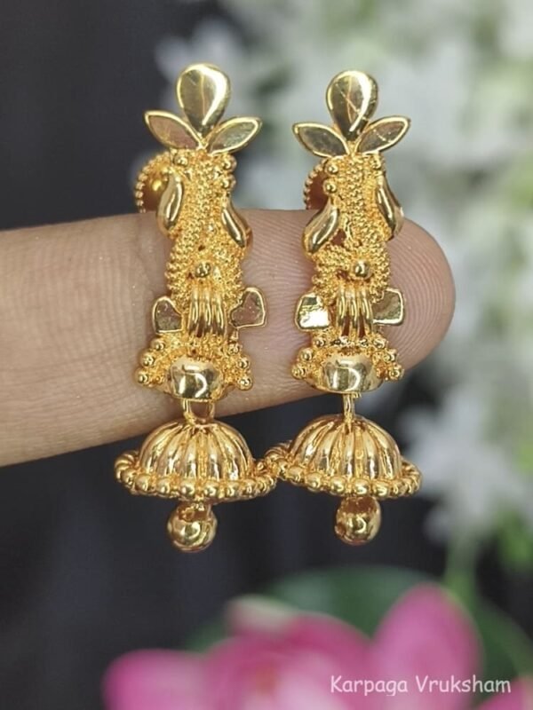 Daily wear gold like jumkas