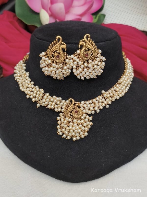 Cluster pearls annam set