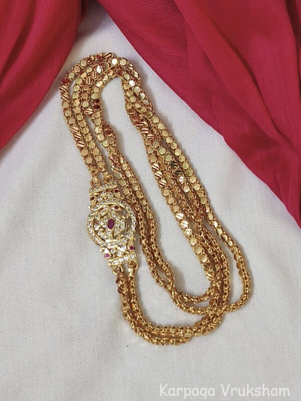 Vintage 2 vadam impon mugappu chain.