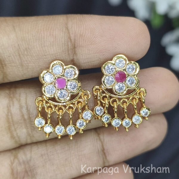 Impon flower earrings