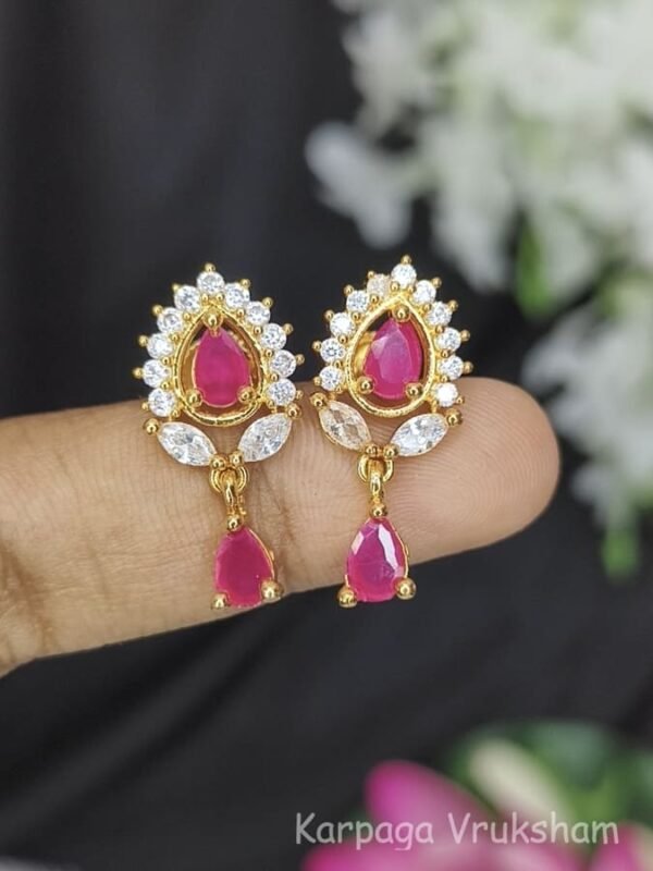 AD stones hanging earrings