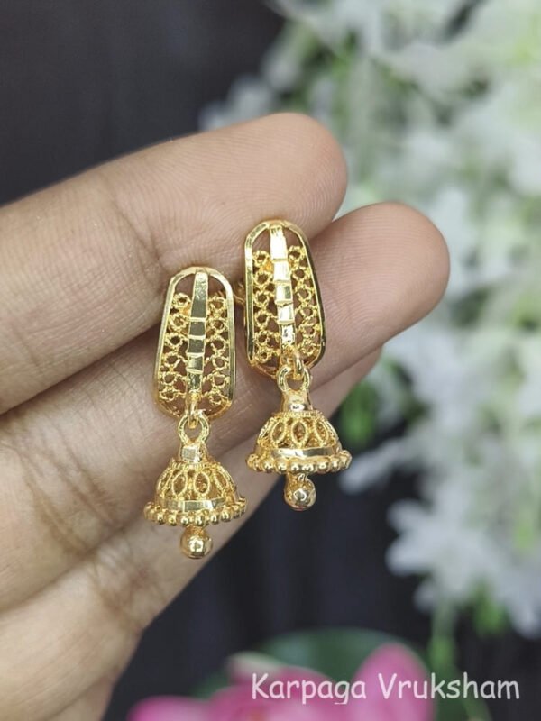 Gold like daily wear earrings.