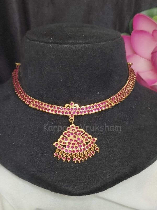 Impon double layer pink necklace