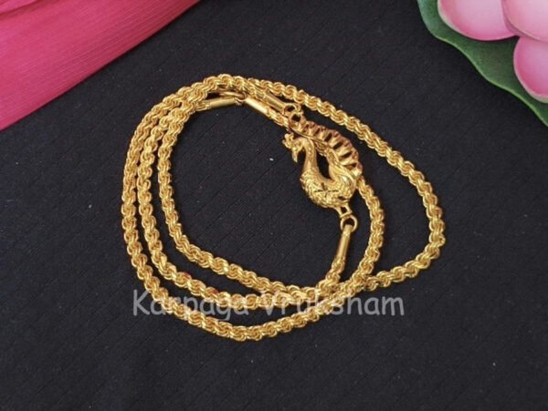 1gram forming Peacock mugappu chain