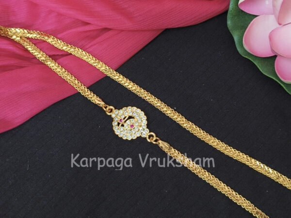 Impon Peacock mugappu chain