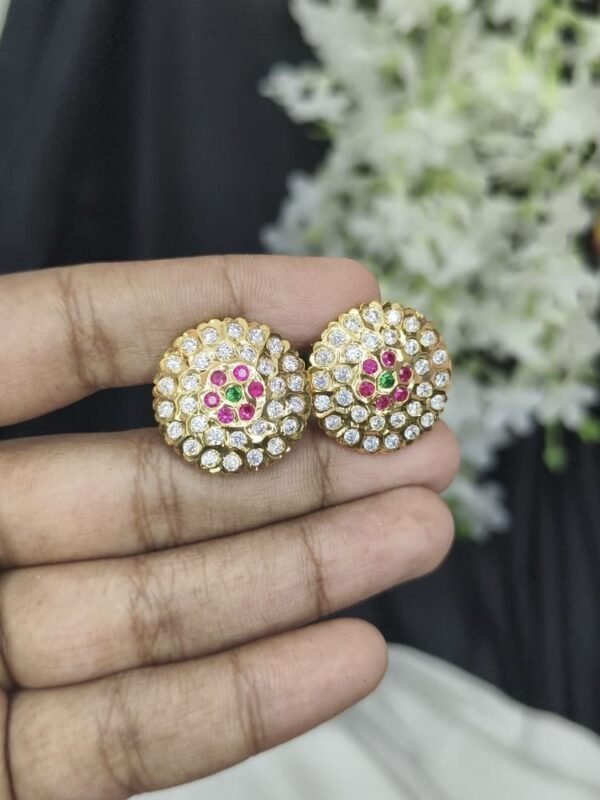Impon big size ladoo studs