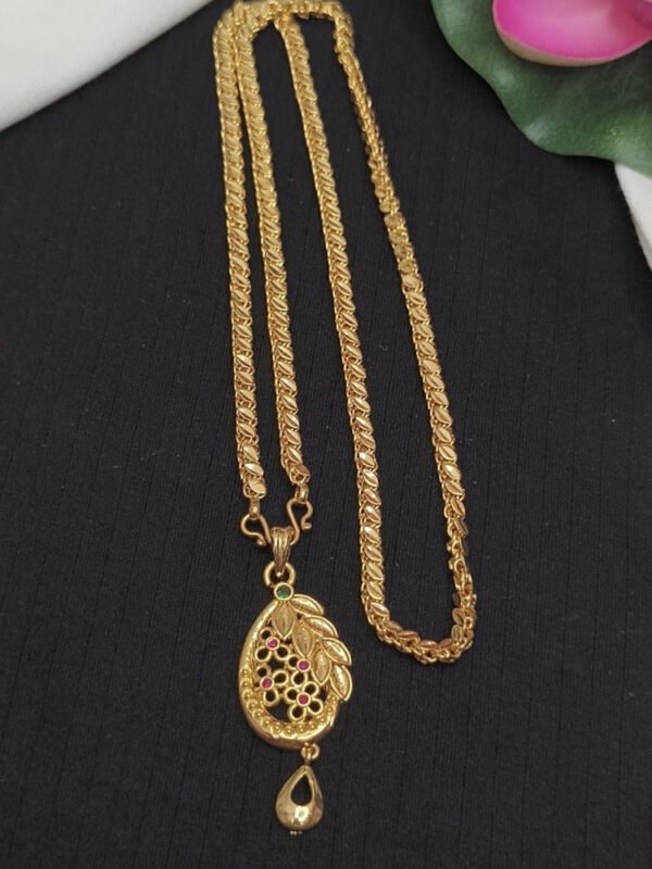 Gold plated dollar chain