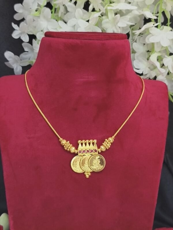 Gold like Lakshmi coins set
