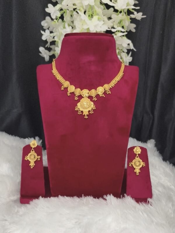1 gram forming necklace with earrings