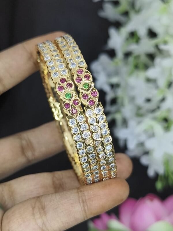 Impon stone bangles