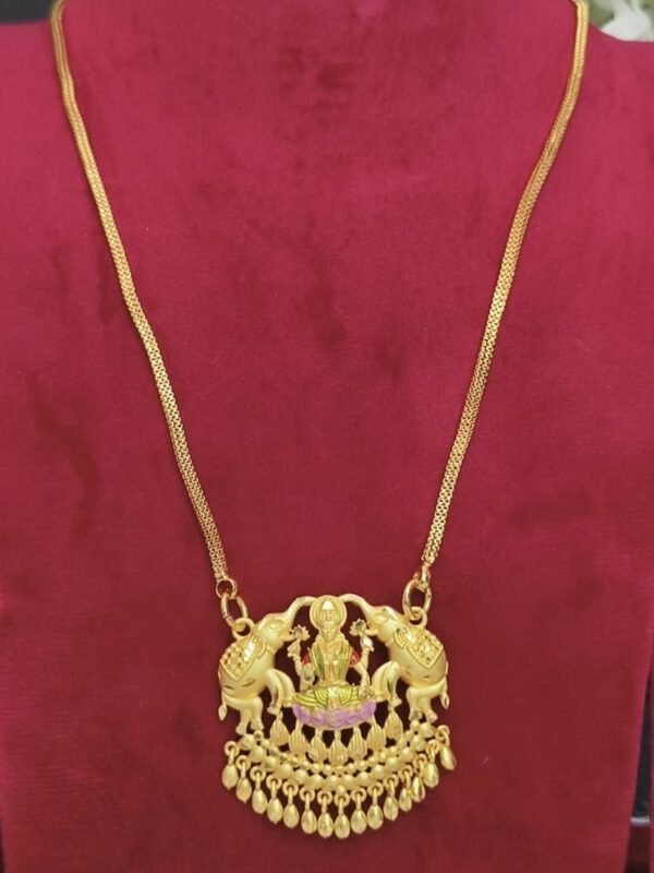1 gram forming enamel Lakshmi dollar chain