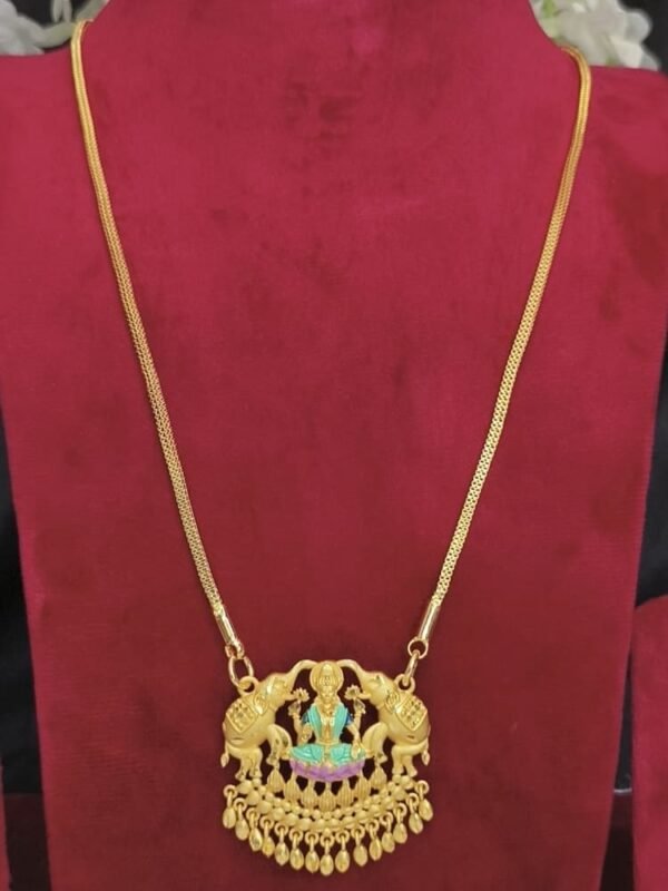 1 gram forming enamel Lakshmi dollar chain - Image 2
