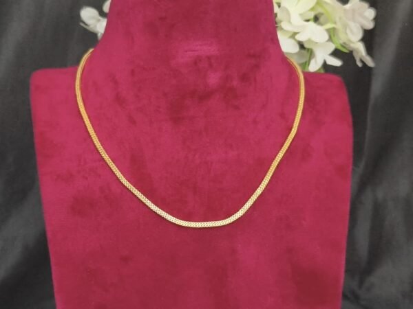 Gold like box thali chain