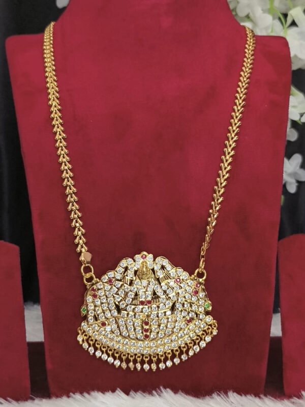 Impon big size Lakshmi dollar chain - Image 2