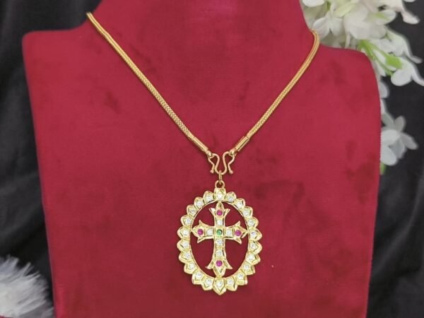 Impon cross short dollar chain