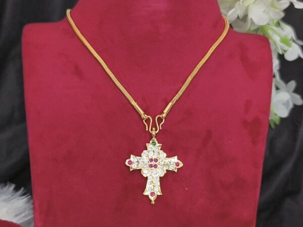 Impon cross short dollar chain