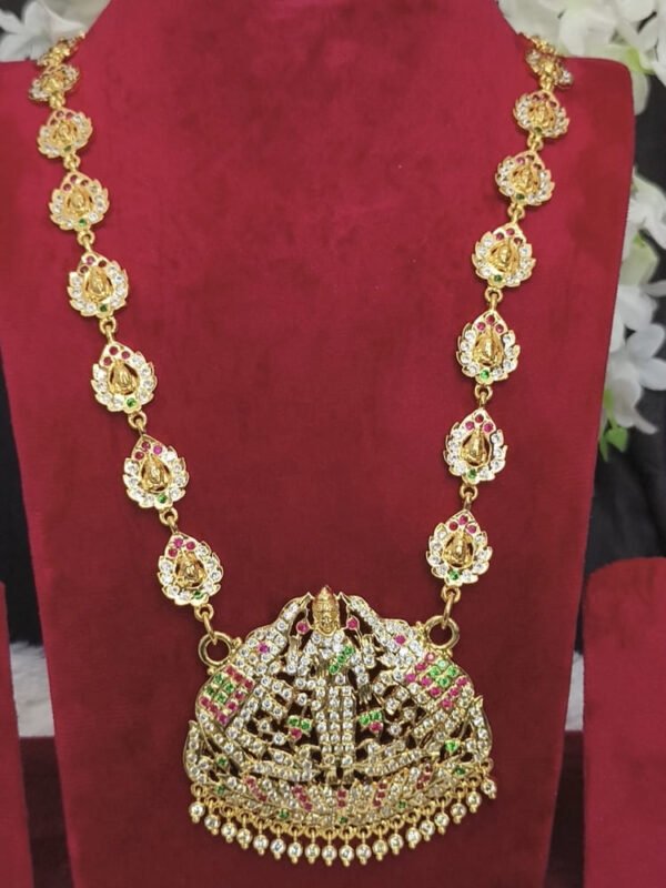 Impon grand stone Lakshmi haram - Image 3
