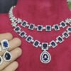 American Diamond Necklace - BLUE