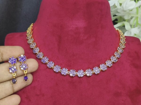 AD Premium Necklace with earrings