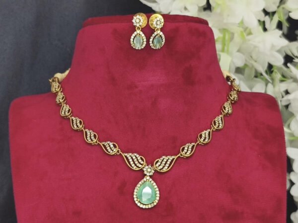 AD Premium Necklace with earrings