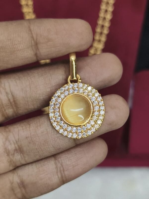 AD Stone Pendant - Yellow