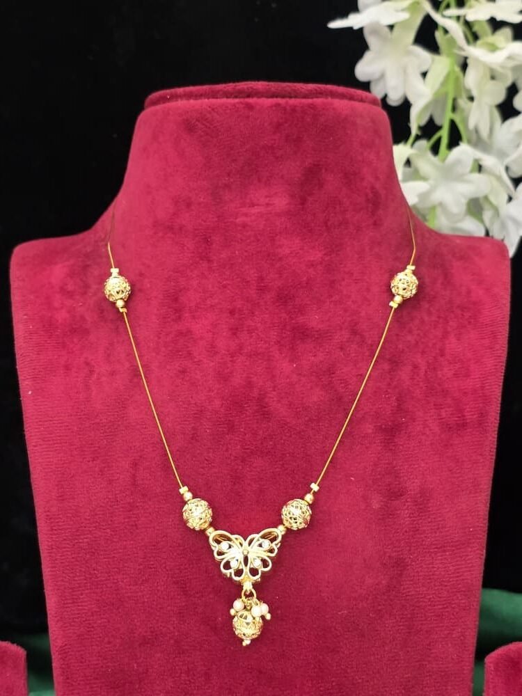 Invisible butterfly necklace