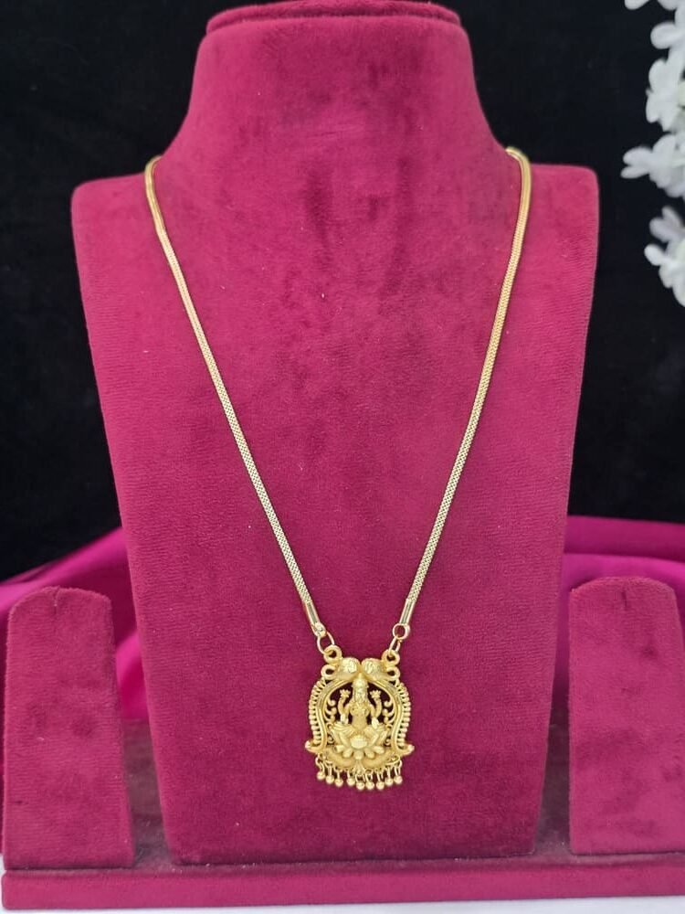 1Gram gold Forming Lakshmi Dollar Chain - Image 2