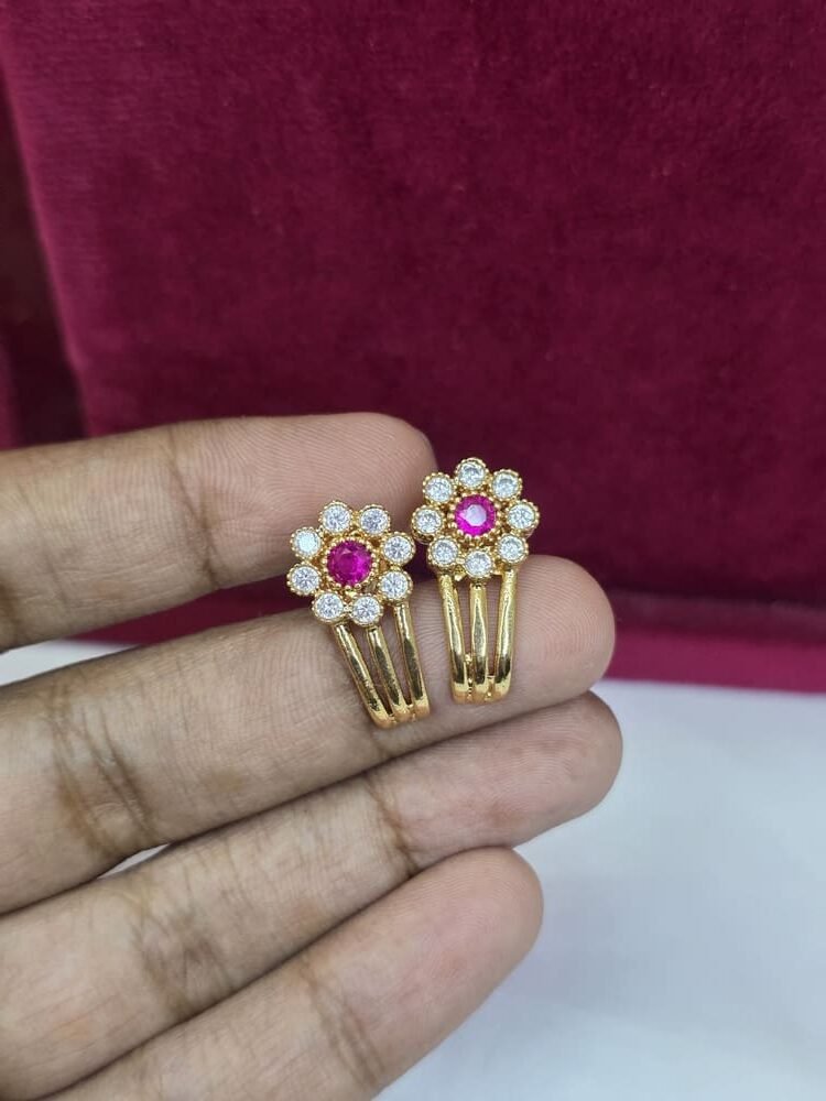 AD 'J' Model Earrings - Image 2
