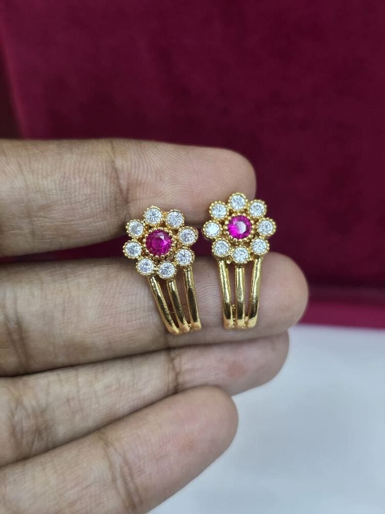 AD 'J' Model Earrings