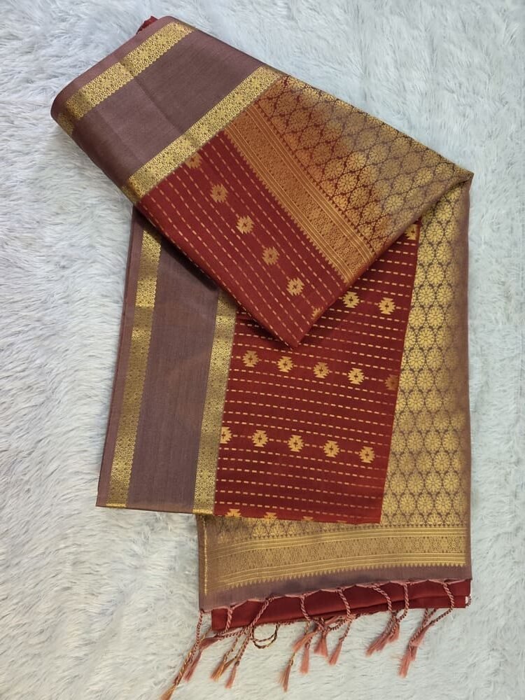 Luxury Soft Silk Vairaoosi with Bentex Border