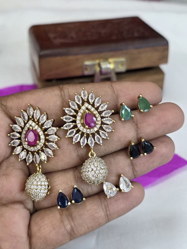 Premium Antique Interchangeable Stone Studs