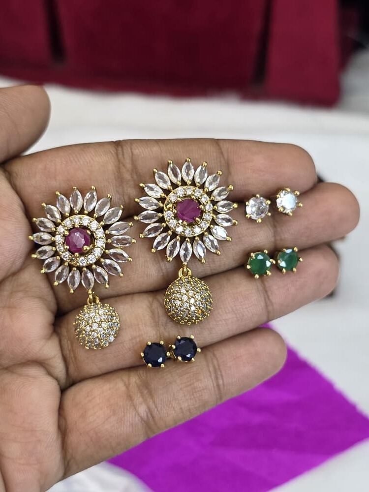 Premium Antique Interchangeable Stone Studs