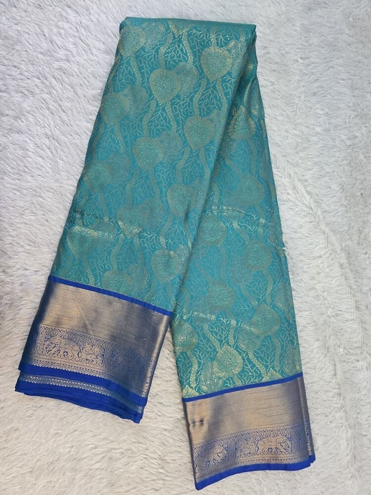 Full Zari Kanchi Semi Silk Saree